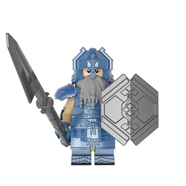 Dwarf Warrior Irontfoot Custom Lord of the Rings Minifigure