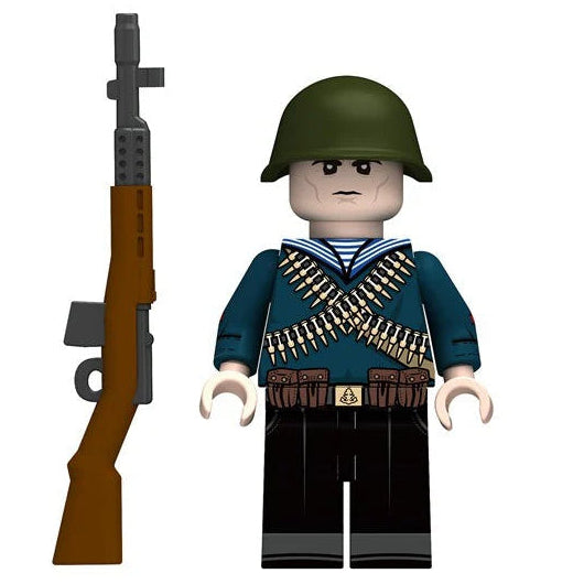 Soviet Naval Infantry (Russian Soldier) Custom Military Minifigure