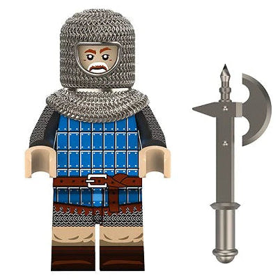 Foot Feudal Soldier From Medieval Knight Custom Minifigure