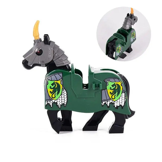 Medieval Armored Warhorse Custom Minifigure