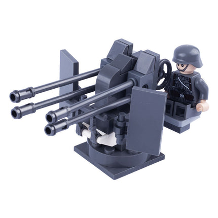 WW2 German Anti-Aircraft Gun 2cm Flak 38 Custom Military MOC