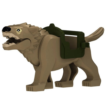 Earth-Colored Wolf Custom Lord of the Rings Minifigure