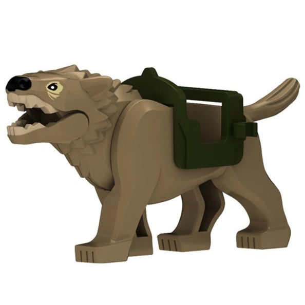 Earth-Colored Wolf Custom Lord of the Rings Minifigure