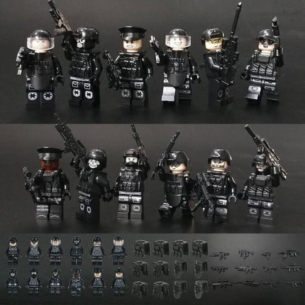 SWAT Police Unit Minifigure Bundle Set