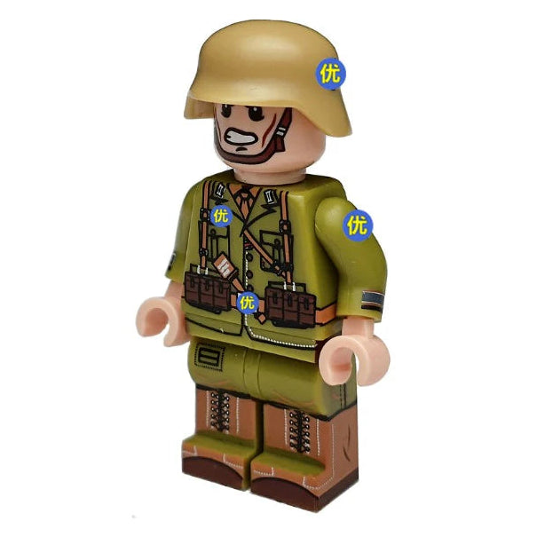 Rifleman From North Africa German Military Custom Minifigure