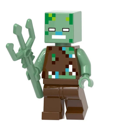 Minecraft Drowned Custom Minifigure