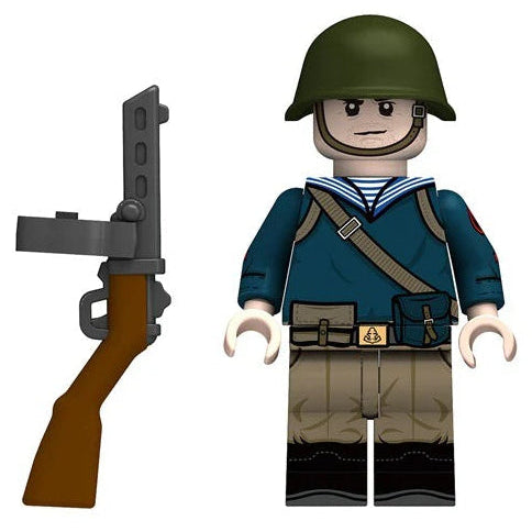 Soviet Naval Infantry (Russian Soldier) Custom Military Minifigure