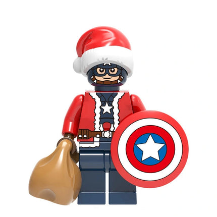 Captain America Custom Marvel Christmas Superhero Minifigure