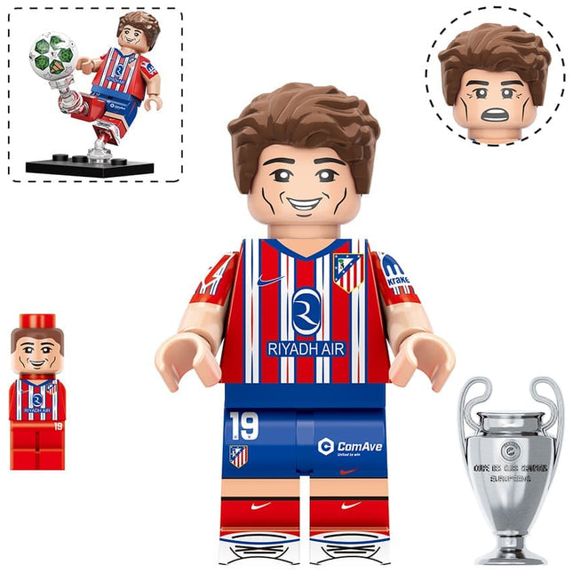 Julián Álvarez (Atletico Madrid) Custom Football Player Minifigure