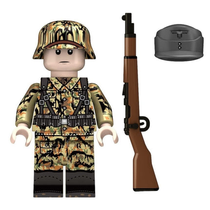 WW2 German Leibermuster Camouflage Soldier Custom Military Minifigure