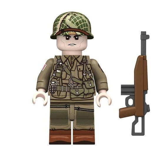 U.S. Airborne Military Soldier Custom Minifigure