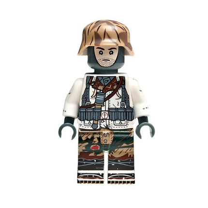 Rifleman From German military snow Soldier Custom Minifigure