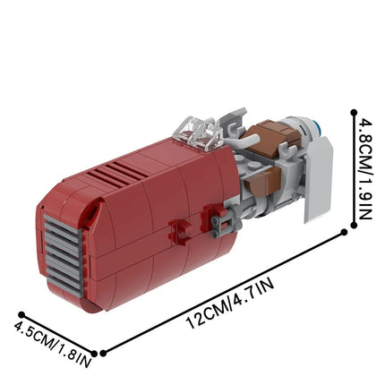 Rey's Flying Speeder Custom Star Wars MOC