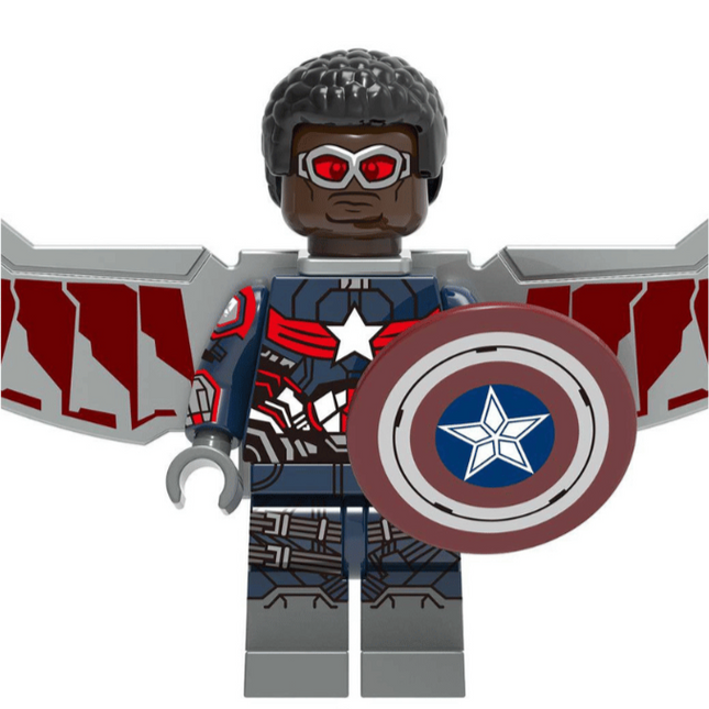 Captain America (Falcon) Custom Marvel Superhero Minifigure