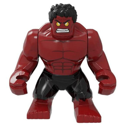 Red Hulk Custom Marvel Superhero Large Minifigure