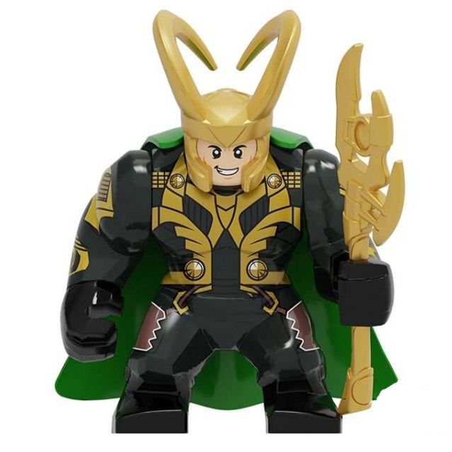 Loki Custom Marvel Superhero Large Minifigure