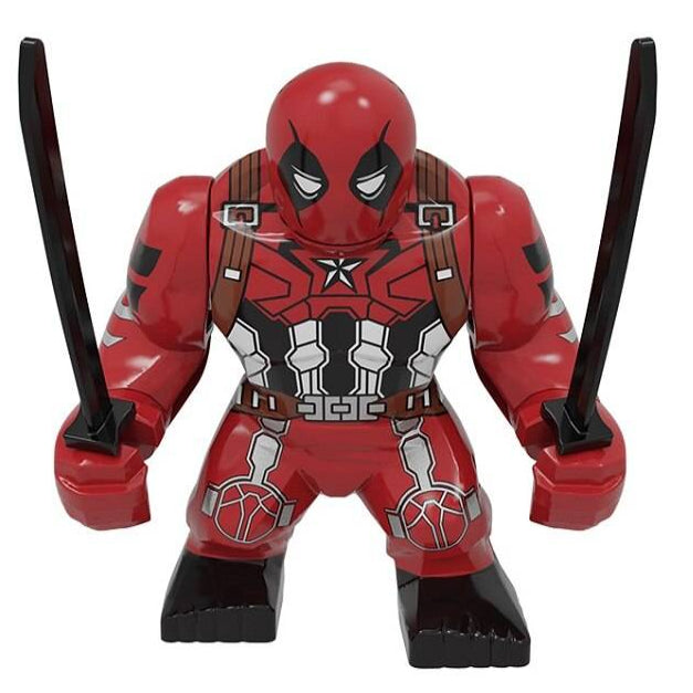 Captain America Deadpool Custom Marvel Superhero Large Minifigure
