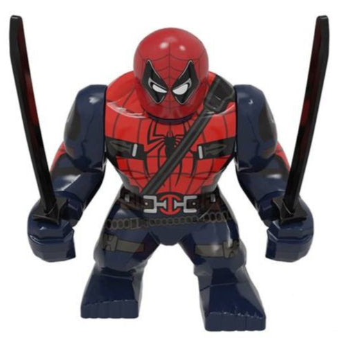 Spider-Man x Deadpool Custom Marvel Superhero Large Minifigure