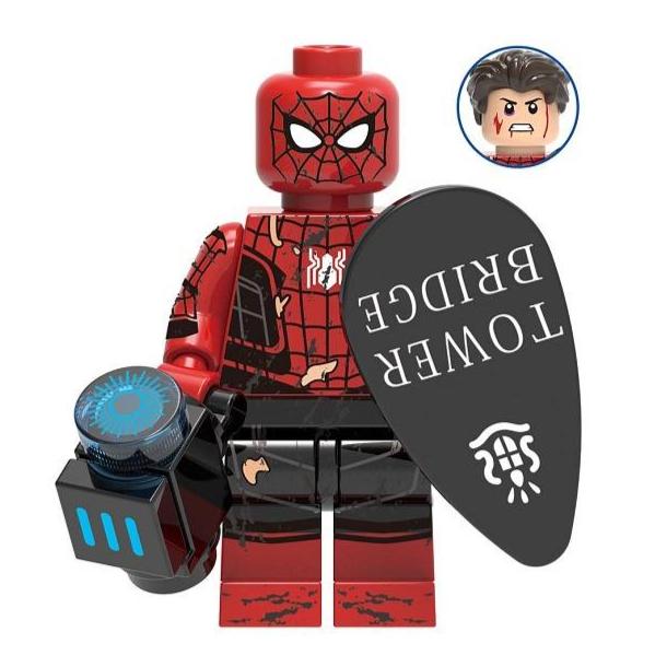 Spider-Man (Damaged Suit) Custom Marvel Superhero Minifigure