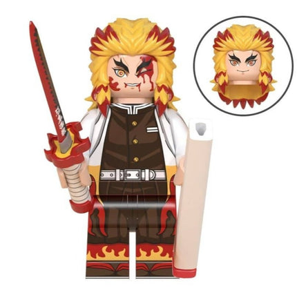 Kyojuro Rengoku From Demon Slayer Custom Anime Minifigure