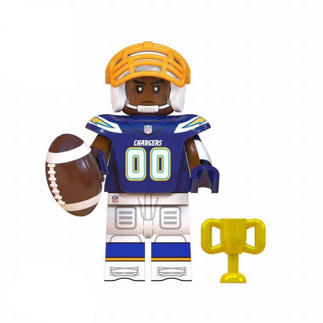 Los Angeles Chargers American Football Player Minifigure