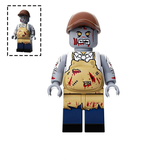 Fat Zombie Custom Horror Minifigure