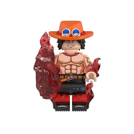 Portgas D. Ace Custom One Piece Anime Minifigure