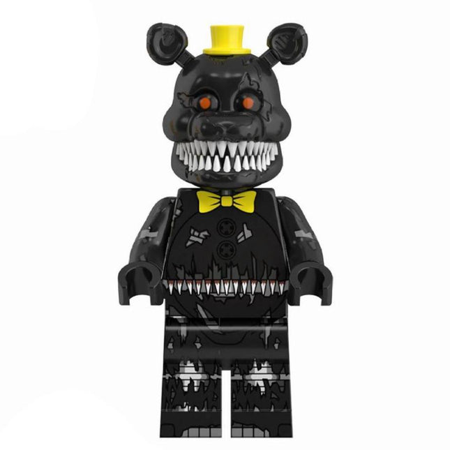 Nightmare Freddy from Five Nights at Freddy's Custom Horror Minifigure