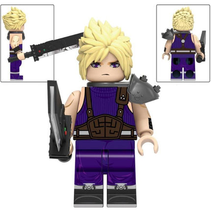 Cloud Strife from Final Fantasy VII Custom Minifigure