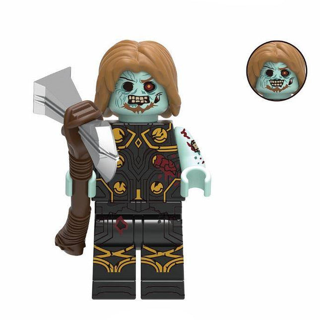 Zombie Thor Custom Marvel Superhero Minifigure
