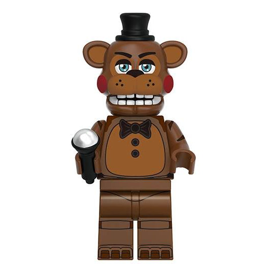 Freddy Fazbear From Five Nights at Freddy's Custom Horror Minifigure - Minifigure Bricks