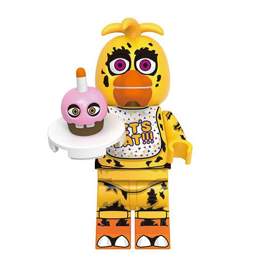 Chica From Five Nights at Freddy's Custom Horror Minifigure - Minifigure Bricks