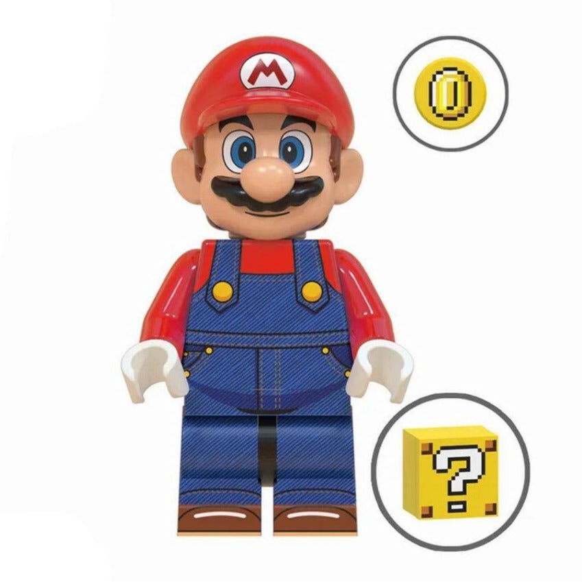 Mario from Super Mario Custom Minifigure – Minifigure Bricks