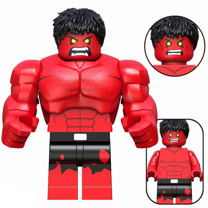 Red Hulk (Comics) Custom Marvel Superhero Minifigure