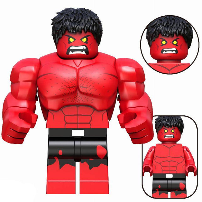 Red Hulk (Comics) Custom Marvel Superhero Minifigure