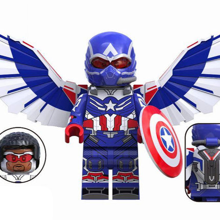 Captain America (Sam Wilson) (Brave New World) Custom Marvel Superhero Minifigure