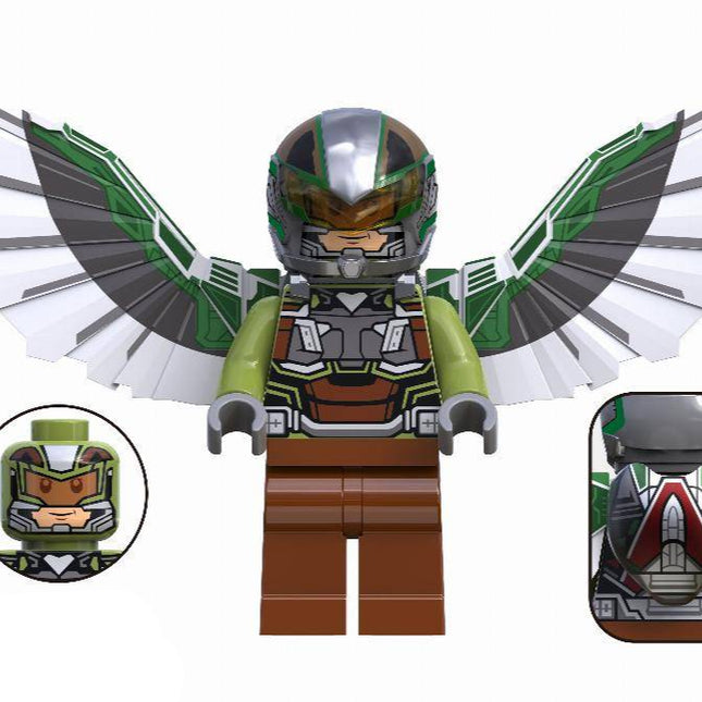 Falcon (Joaquín Torres) (Brave New World) Custom Marvel Superhero Minifigure