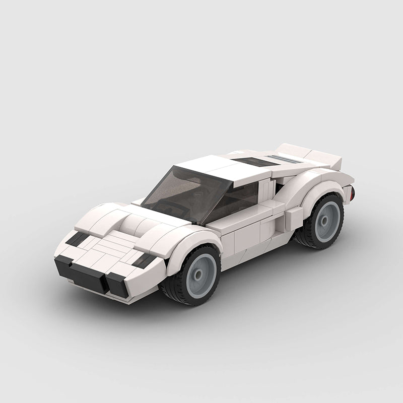 Ford GT-40 Custom Car MOC – Minifigure Bricks - Main Image