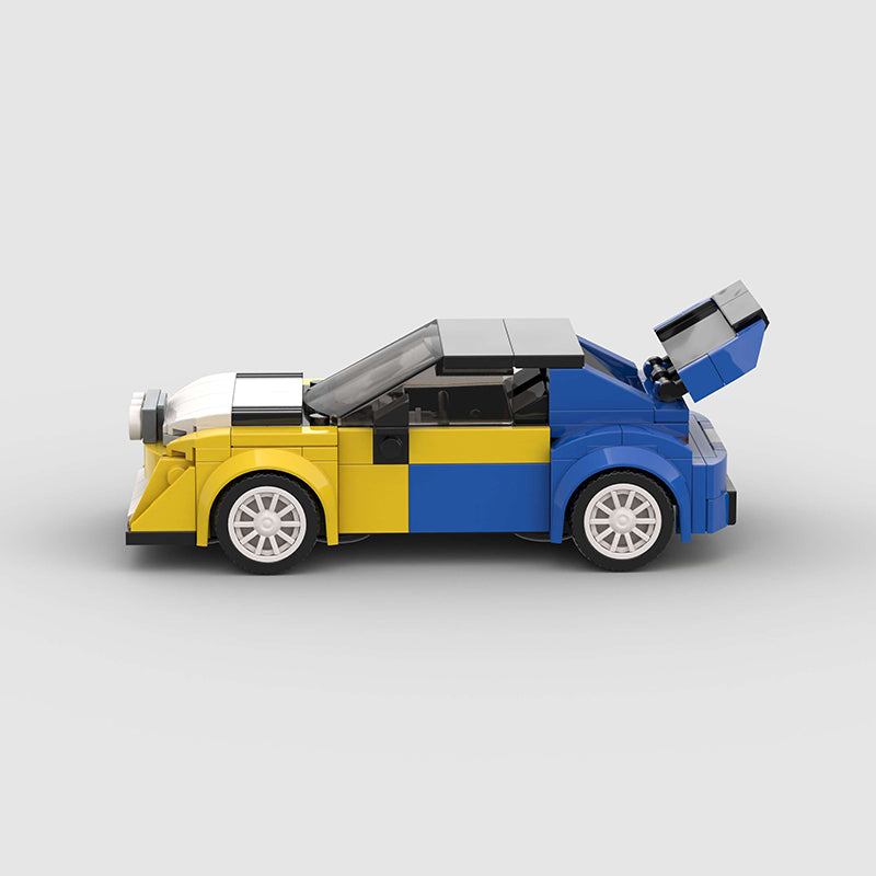 Rally Car Custom Car MOC – Minifigure Bricks