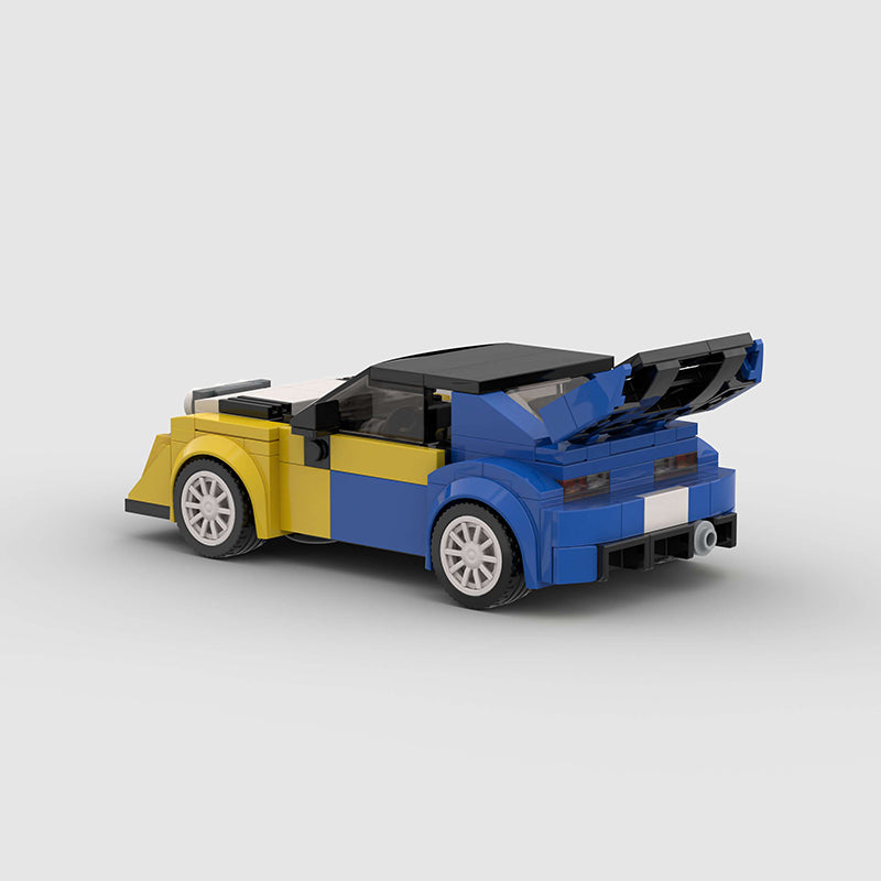 Rally Car Custom Car MOC – Minifigure Bricks