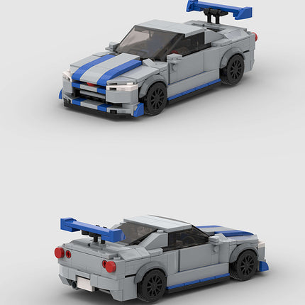 Nissan Skyline GTR R34 Custom Car MOC