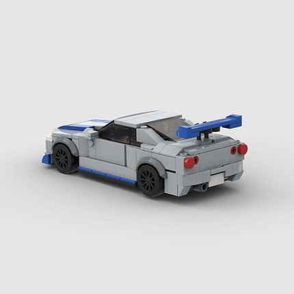 Nissan Skyline GTR R34 Custom Car MOC