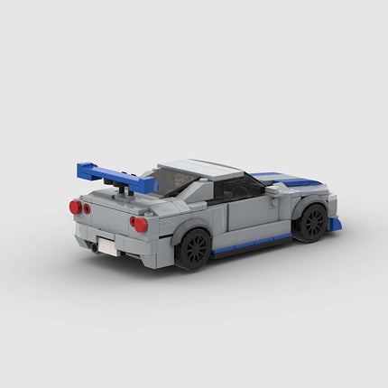 Nissan Skyline GTR R34 Custom Car MOC