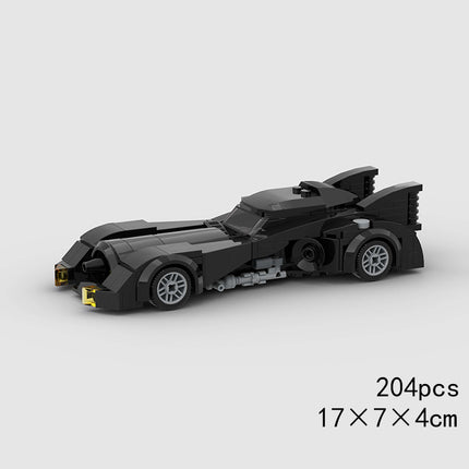 Batman Batmobile Custom Superhero Car MOC