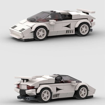 Lamborghini Countach Classic White Custom Car