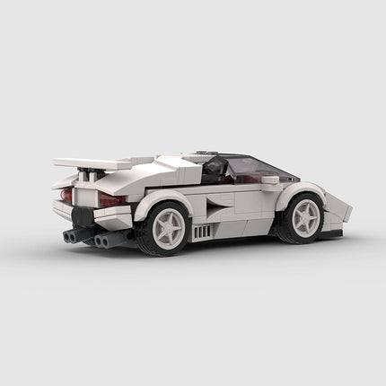 Lamborghini Countach Classic White Custom Car