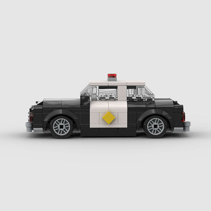 Vintage Police Car Custom Car MOC