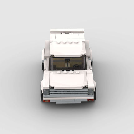 White SUV Truck Custom Car MOC