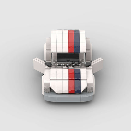 Volkswagen Beetle White Custom Car MOC