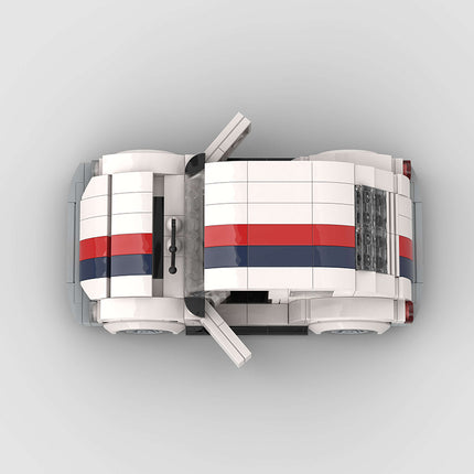 Volkswagen Beetle White Custom Car MOC